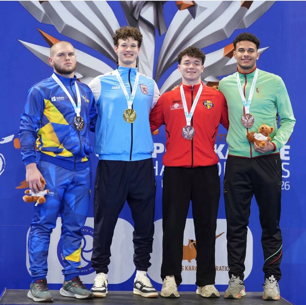 Limassol, Cyprus: Luxembourg's Alexander Davies crowned U21 European karate champion