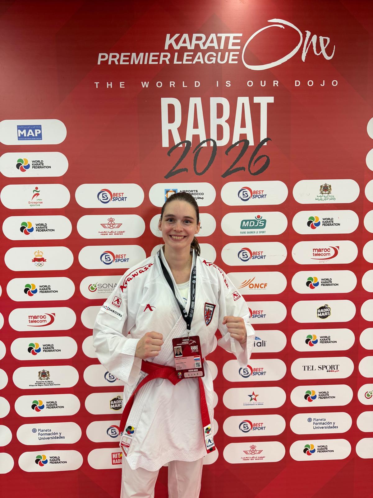 Karate 1 Premier League zu Rabat: Sëlwer fir d'Jenny Warling