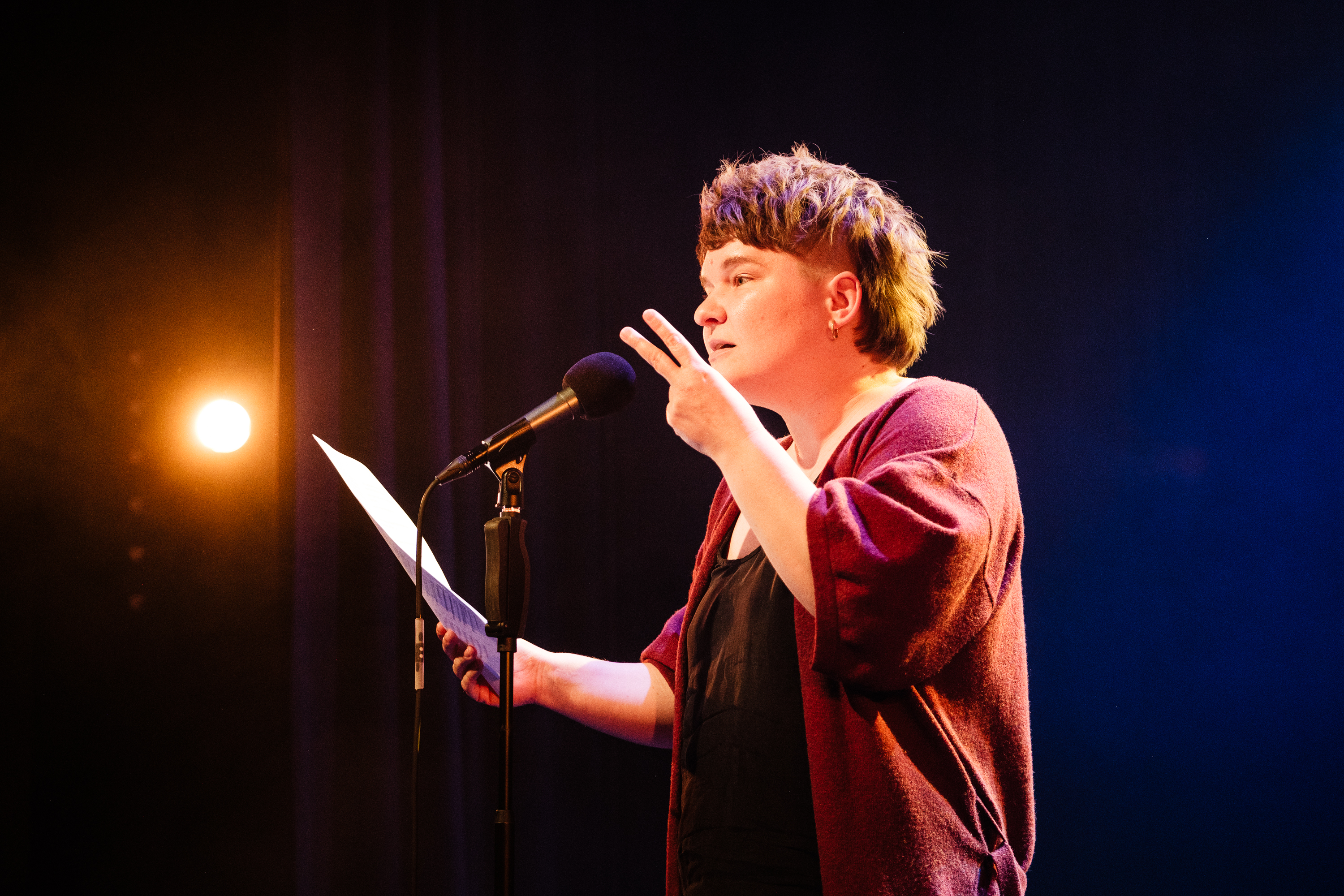 Multilingual national competition: Franziska Peschel books place at European Poetry Slam Championships