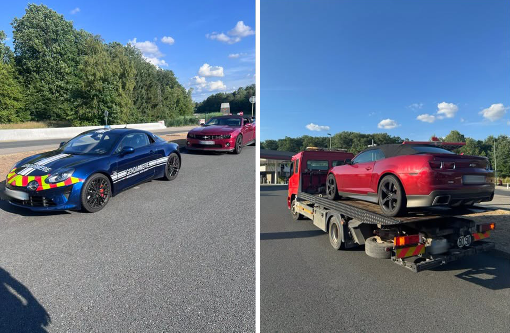 Sur l'A4 en France: Flashé à 202 km/h au volant de sa Chevrolet Camaro