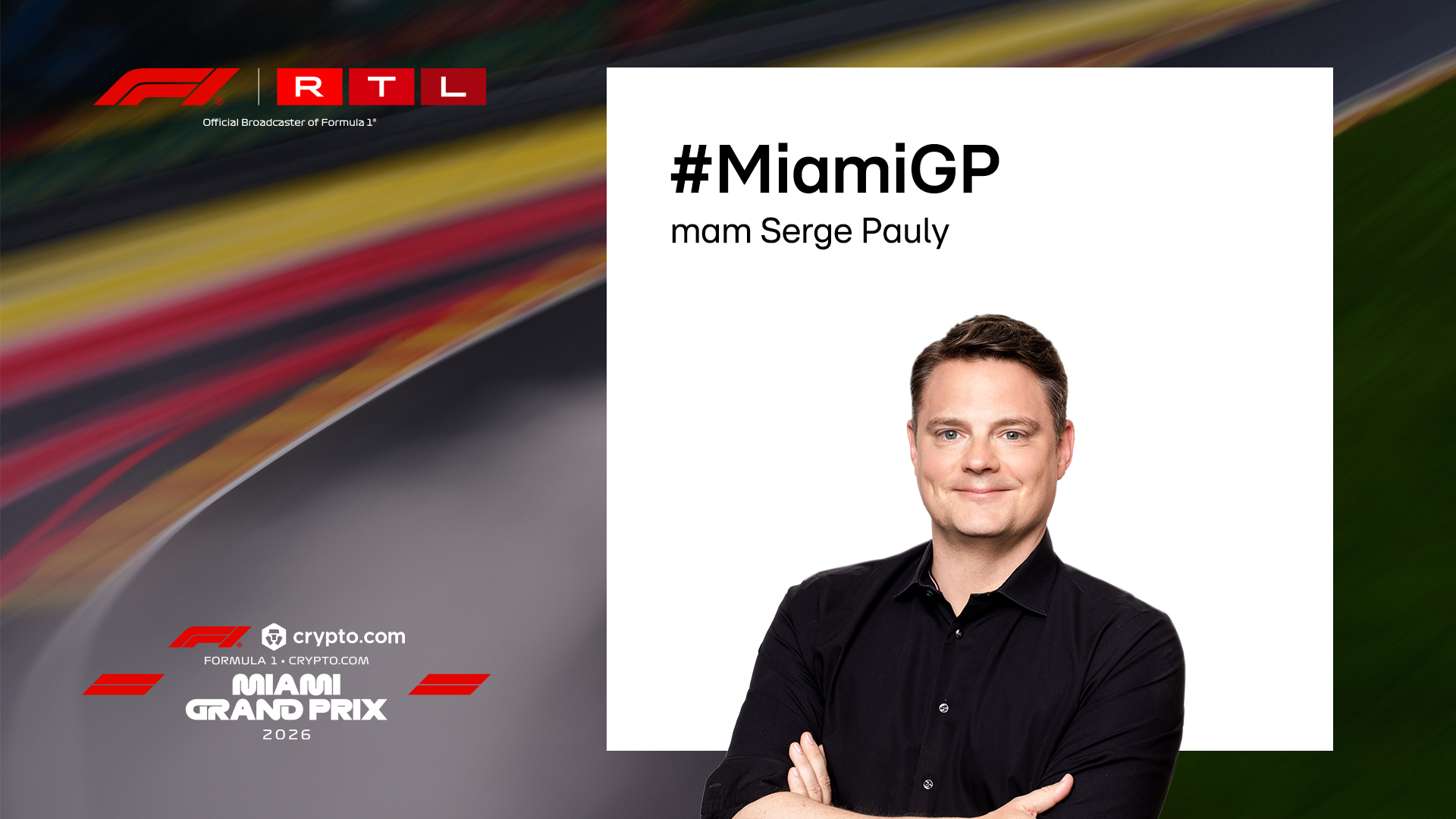 D'Qualifikatioun live dëse Samschdeg um 21:55 Auer op RTL ZWEE an RTL PLAY: Formel 1: Grousse Präis vu Miami