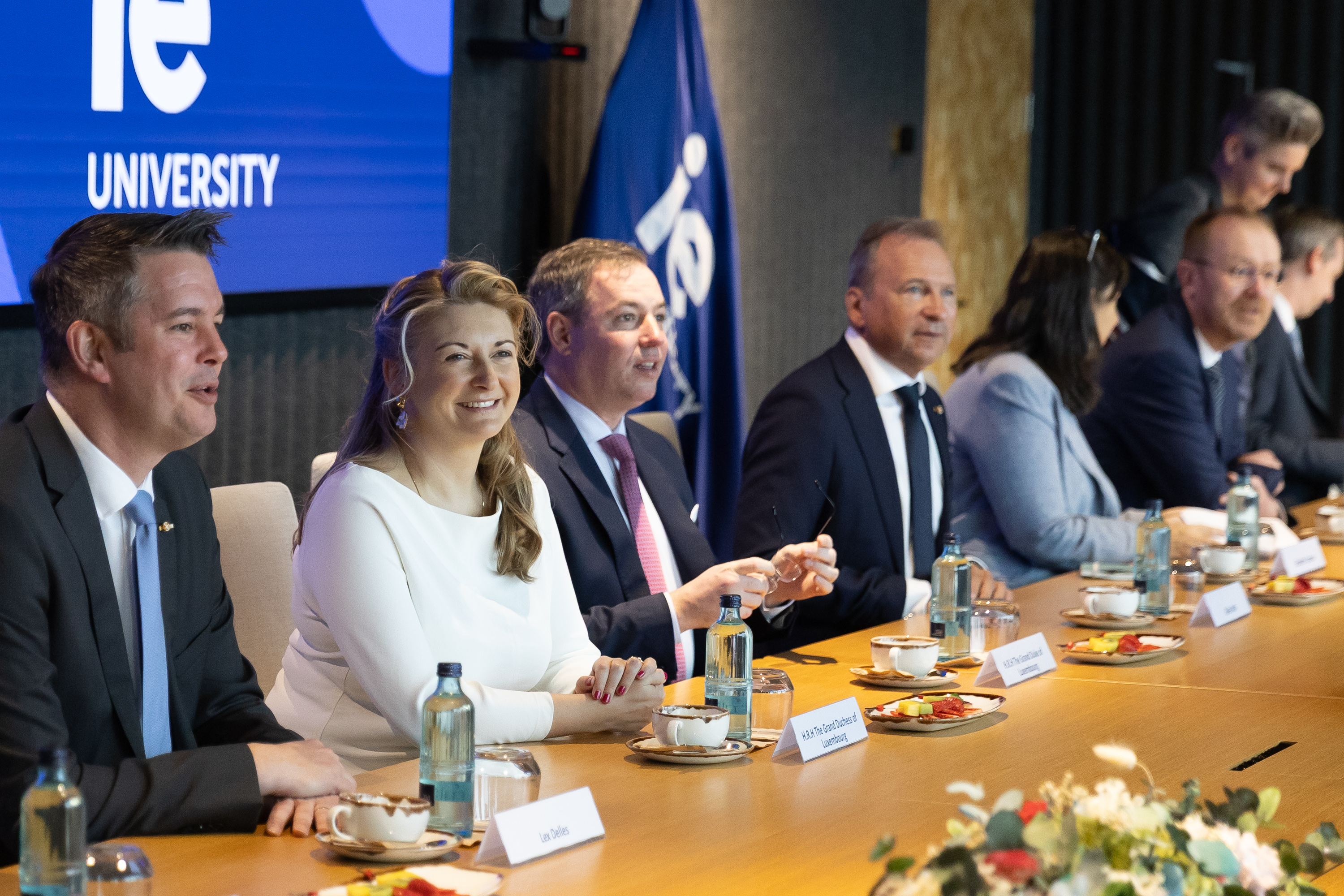 IE University: Grand Ducal couple visit Luxembourg students in Madrid