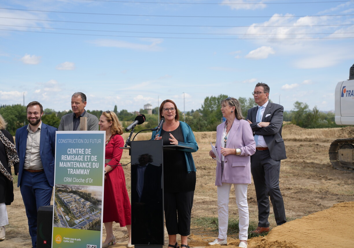 Expansion project: Construction begins on new tram depot at Cloche d'Or