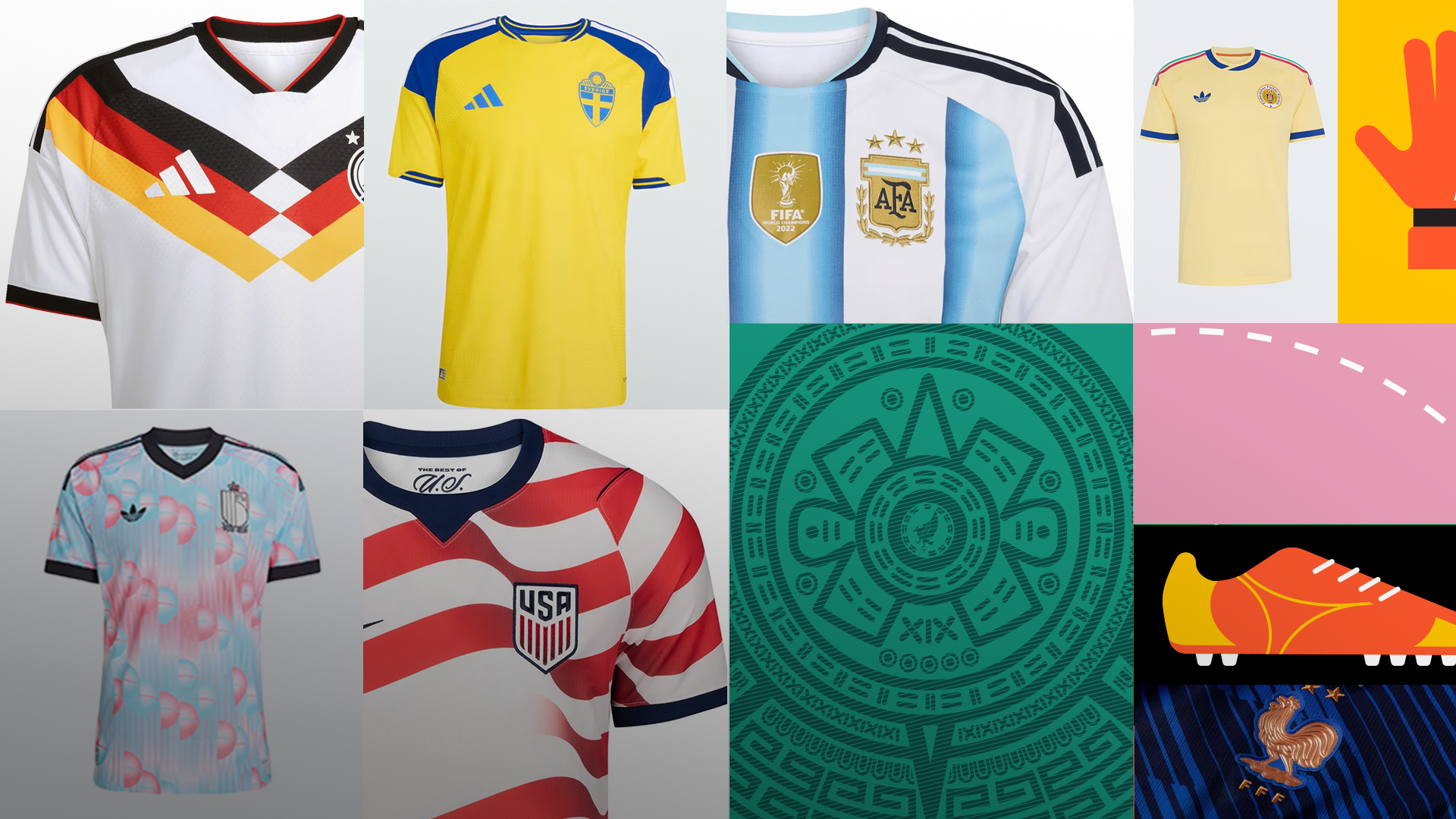 Dee coolste WM-Tricot: Wéi eng Ekipp huet dee coolsten Tricot vun der Futtball-WM?