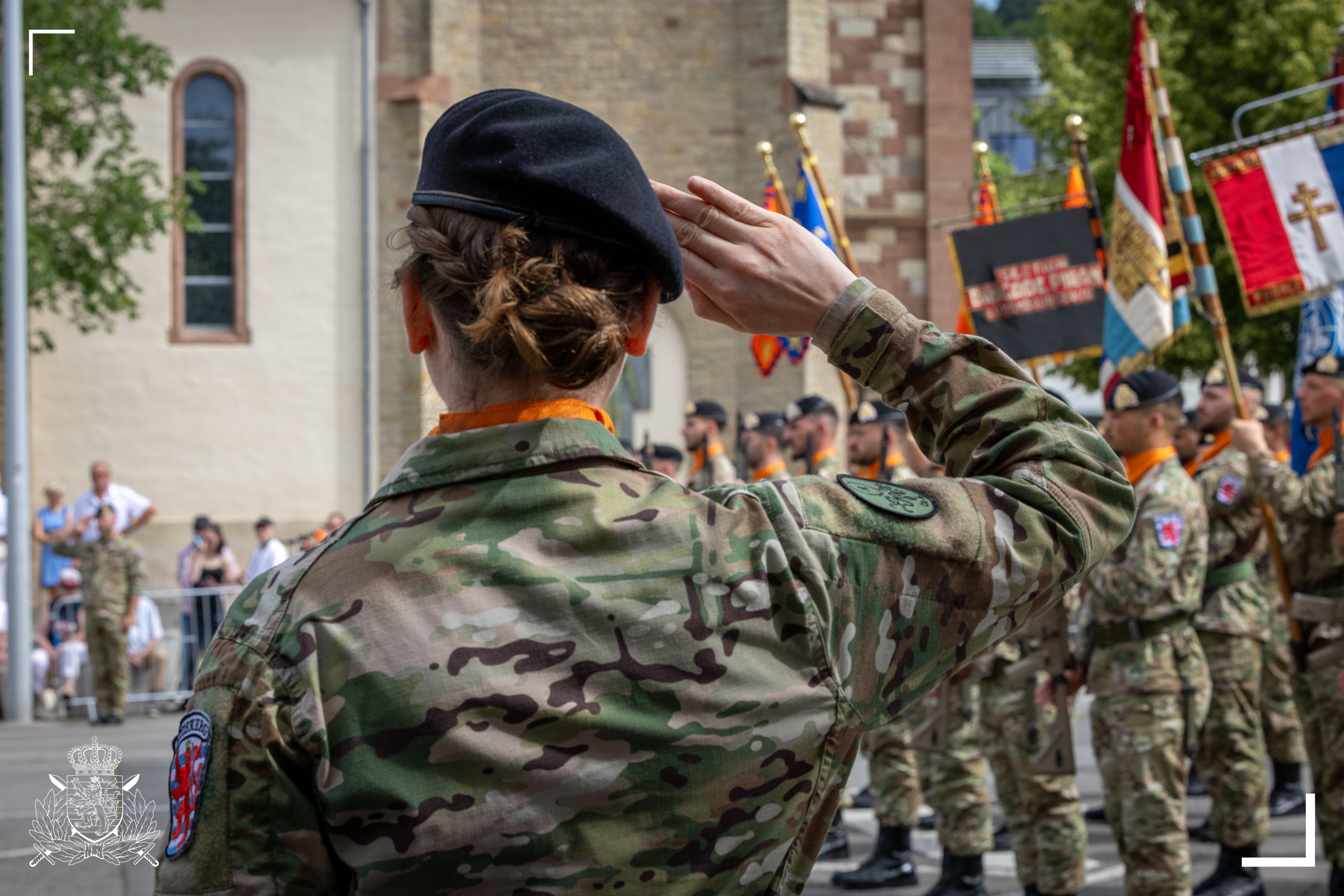 First act of National Day festivities: Military parade held in Diekirch on Wednesday