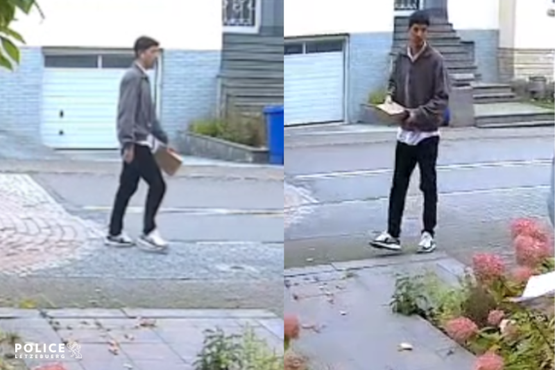 Police appeal: Information sought on suspect in Ehlerange delivery theft