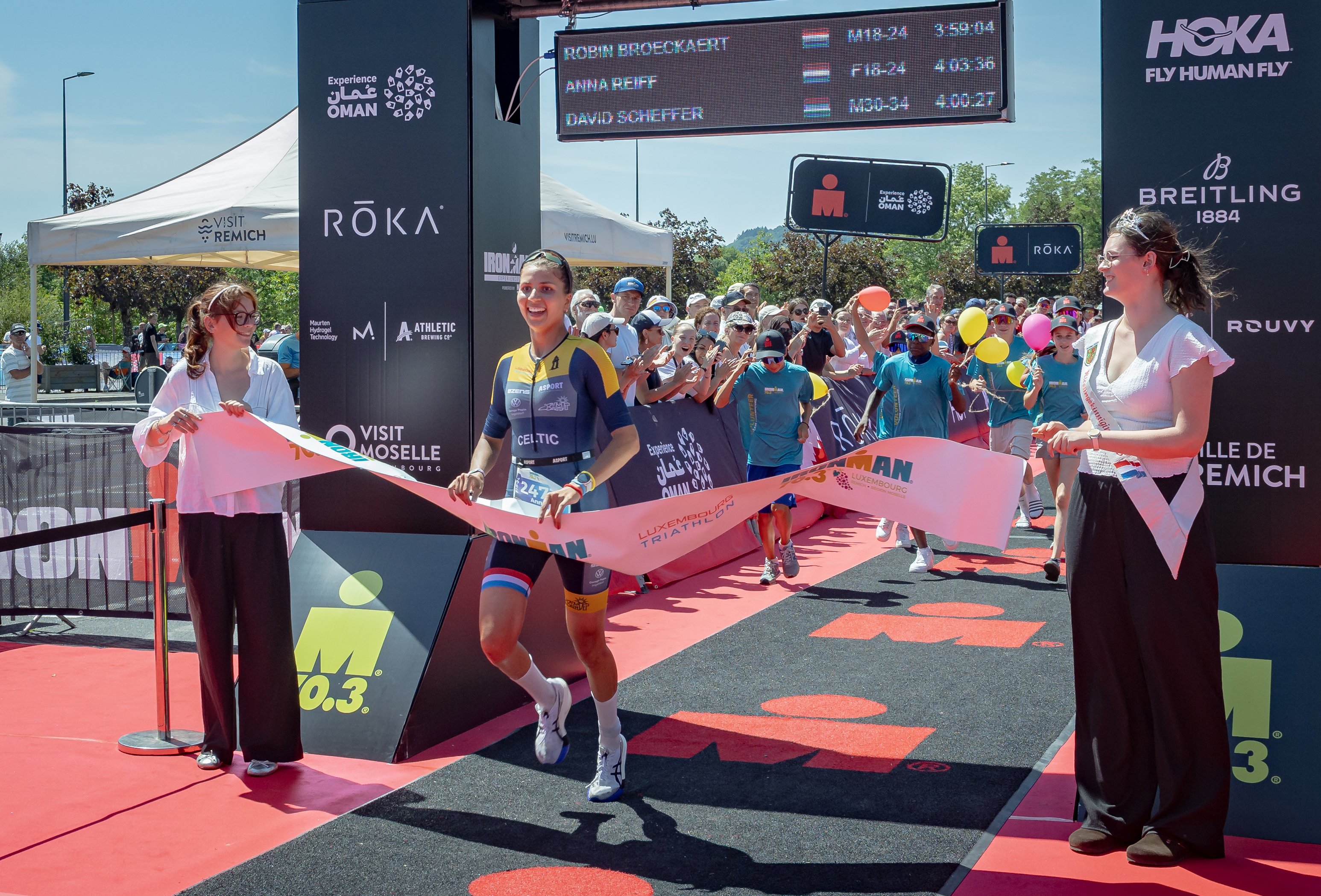 1. Plaz am Klassement vun den Dammen: Anna Reiff wënnt Ironman 70.3 zu Knokke-Heist