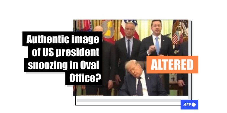 Fact Check: Fake Trump sleeping photo spreads after White House event ...