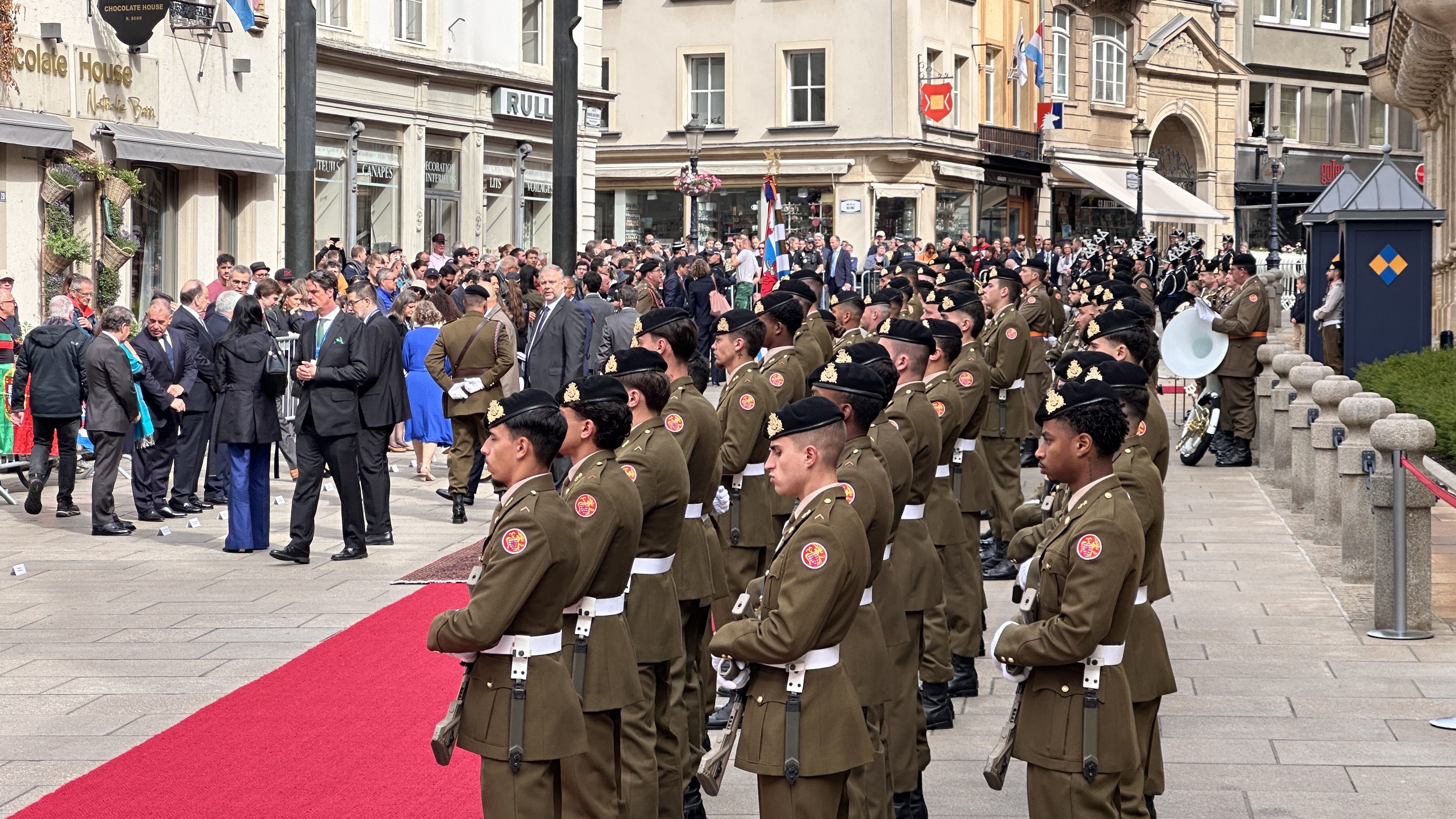 Op Visitt zu Lëtzebuerg: Portugisesche President António José Seguro am Palais empfaange ginn