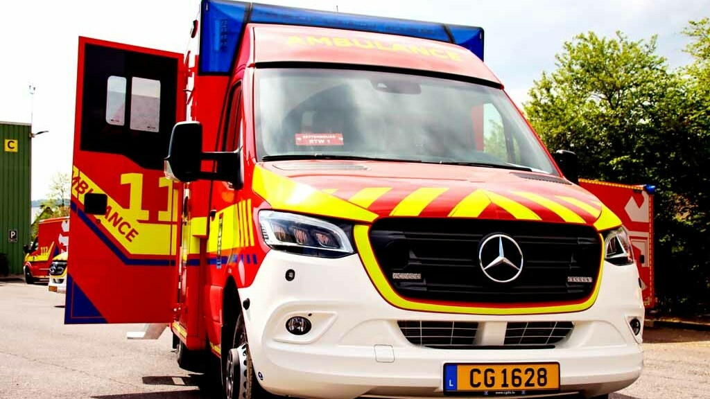 Den CGDIS mellt: Auto op der Kopp tëscht Gréiwelsser Barrière a Leidelenger Gare