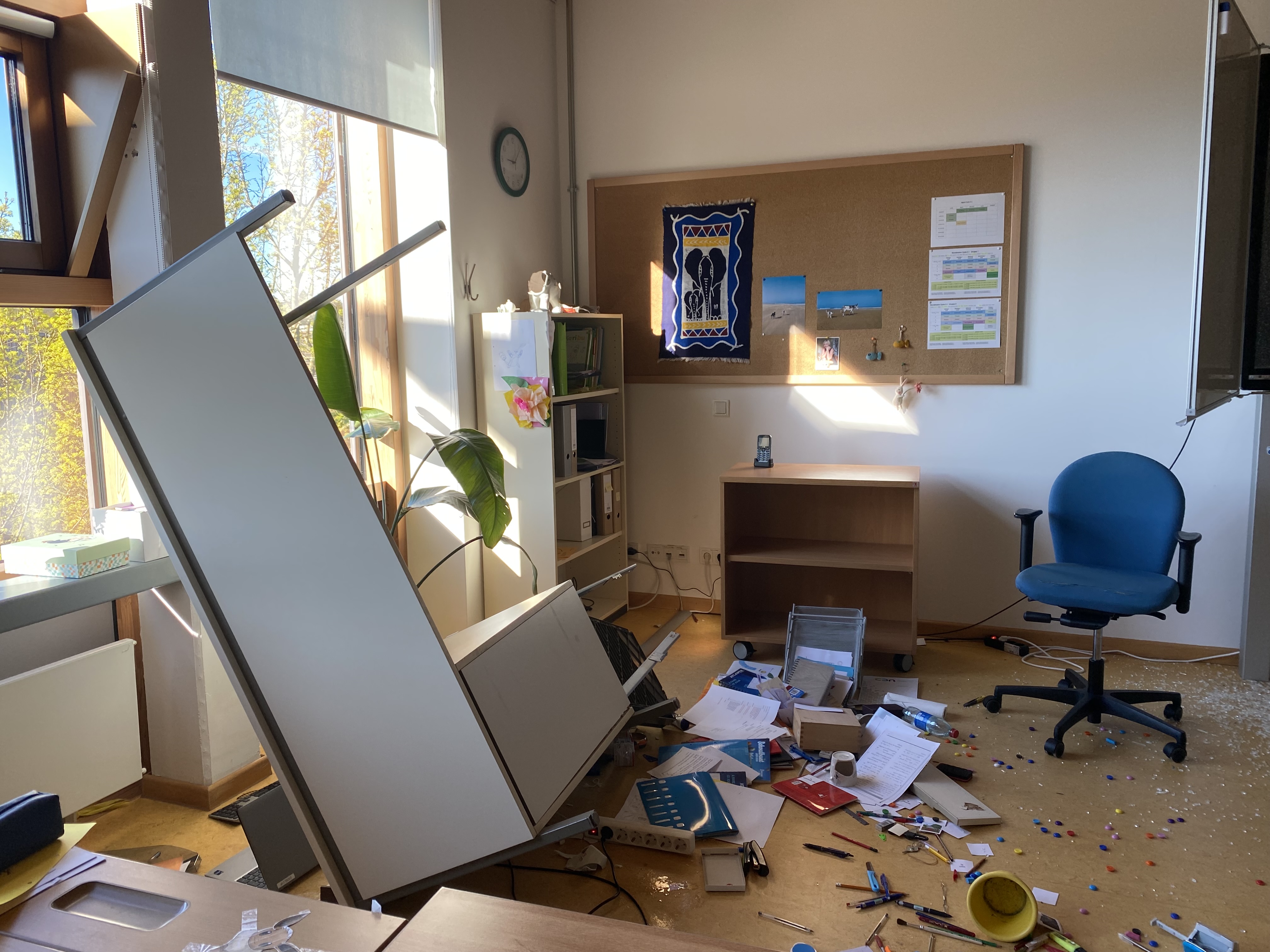 Vandalismus an der Schoul vu Rued-Sir: 