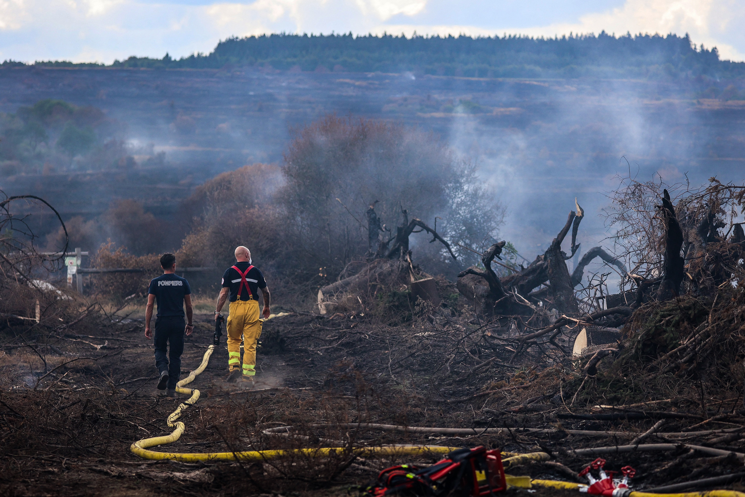 Hautes Fagnes: Un engin agricole pourrait être à l’origine du feu