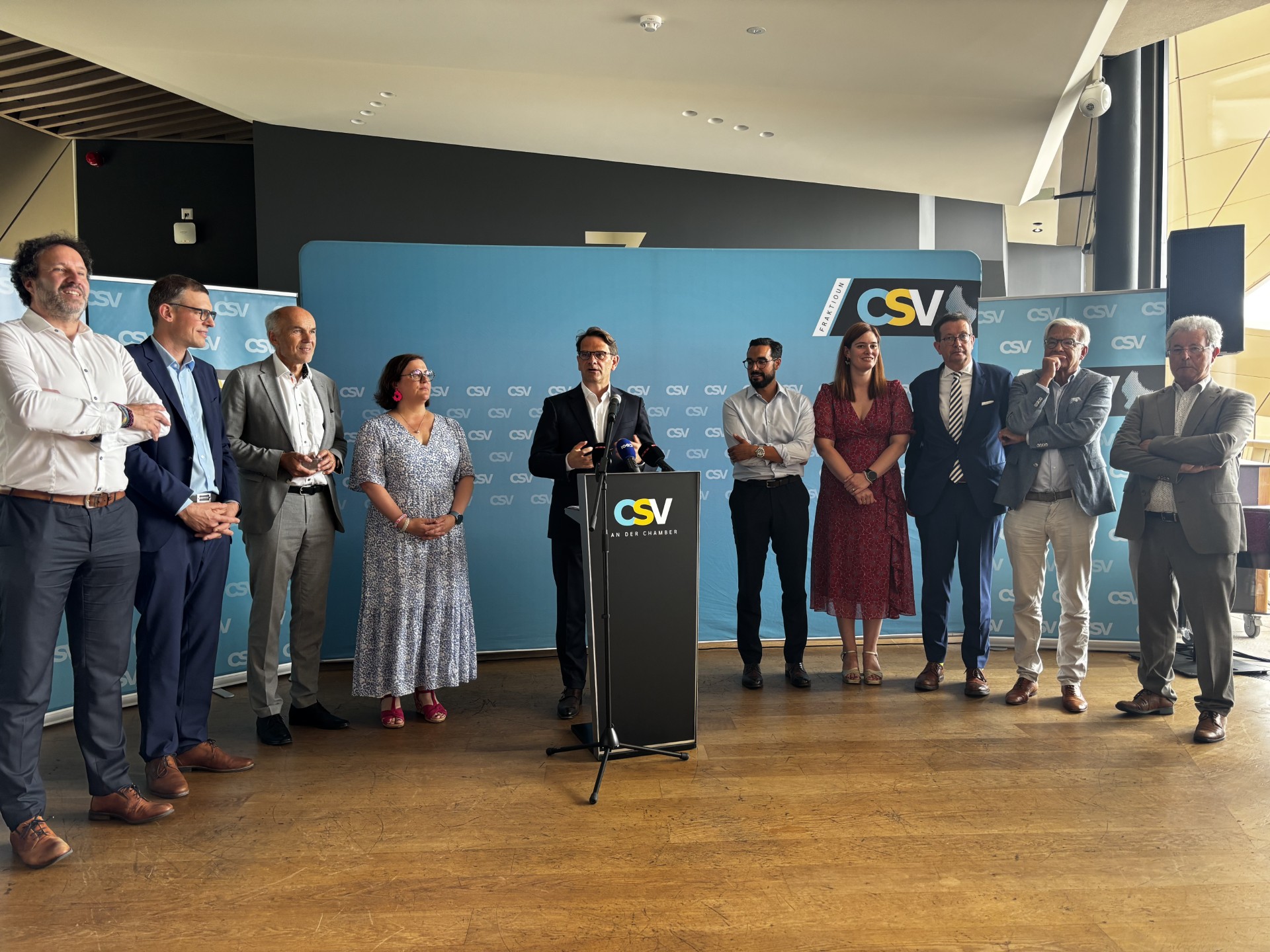 Trotz turbulenten Zäiten: CSV zitt e positive Bilan a preparéiert Steierreform vun der Rentrée un