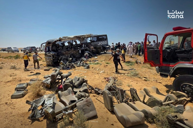 Syrie: 35 morts dans un accident de bus