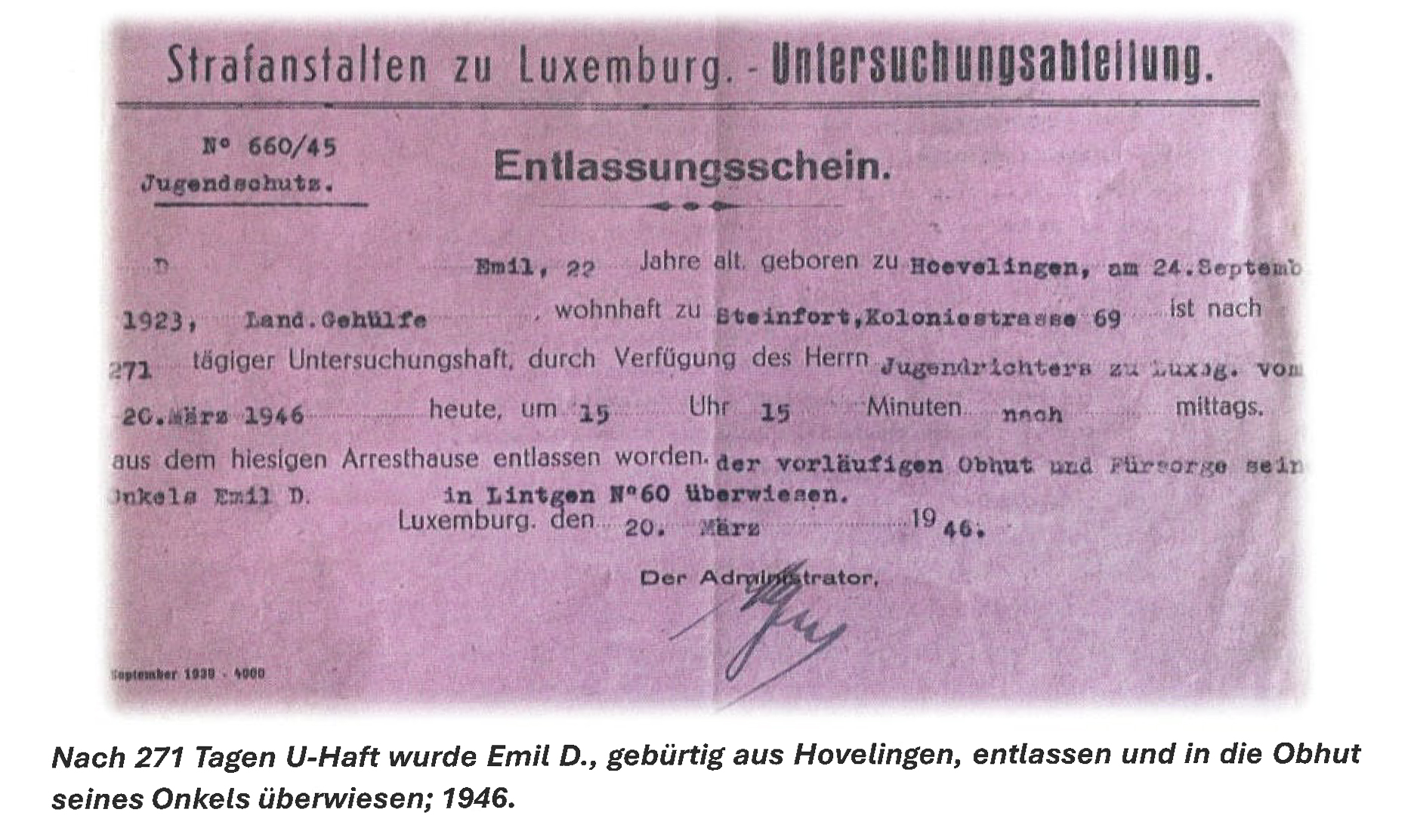 Lëtzebuerger Membere vun der Waffen-SS virun der Justiz: Fräispréch, ma och bis zu 20 Joer Prisong a Cafésverbuet