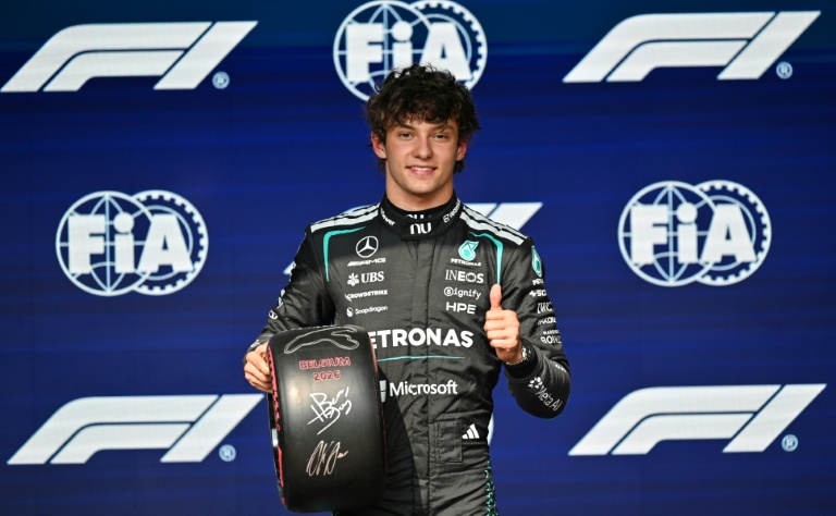 Formule 1: Antonelli, brillant, partira en pole position du Grand Prix de Belgique