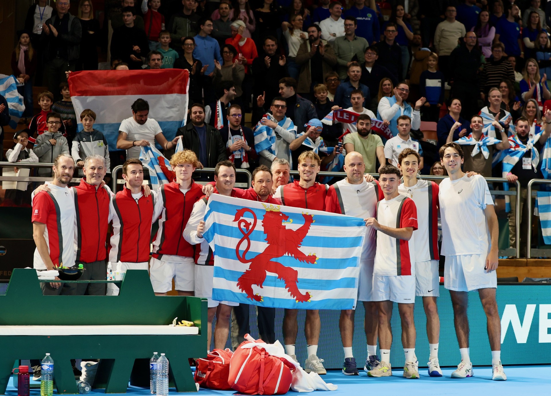 Tennis Davis Cup: Luxembourg wins the doubles match and promotion to World Group I