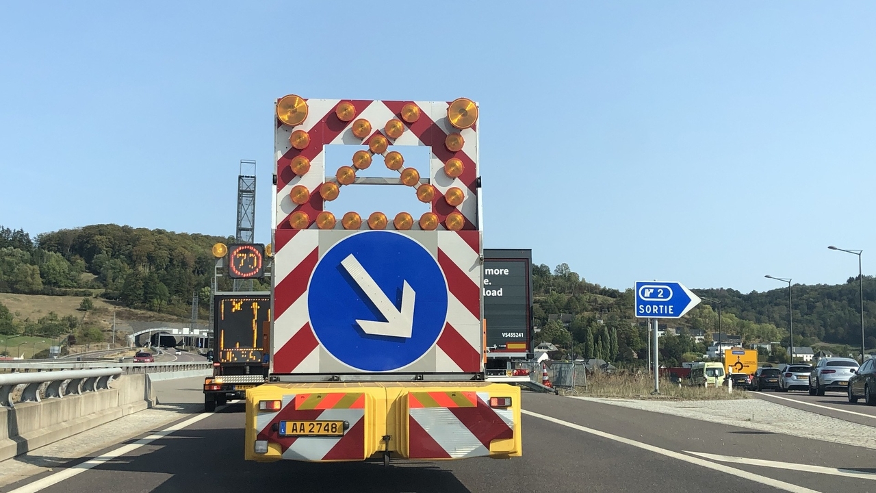 Chantier autoroutier: L'A1 partiellement fermée entre Gasperich et Hamm ce week-end