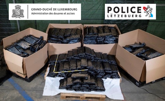Luxembourg Public Prosecutor's Office confirms: Luxembourg Public Prosecutor's Office confirms: Customs uncover 600kg cannabis shipment at Findel