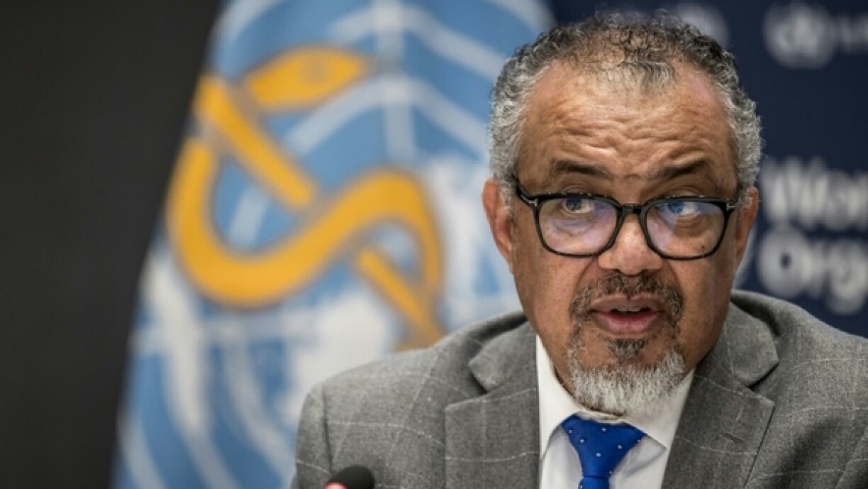 Le directeur général de l'OMS, Tedros Adhanom Ghebreyesus, le 10 décembre 2024 à Genève
