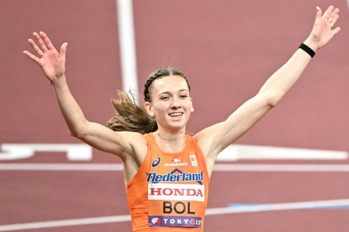 Femke Bol won the women's 400m hurdles world title in Tokyo on Friday