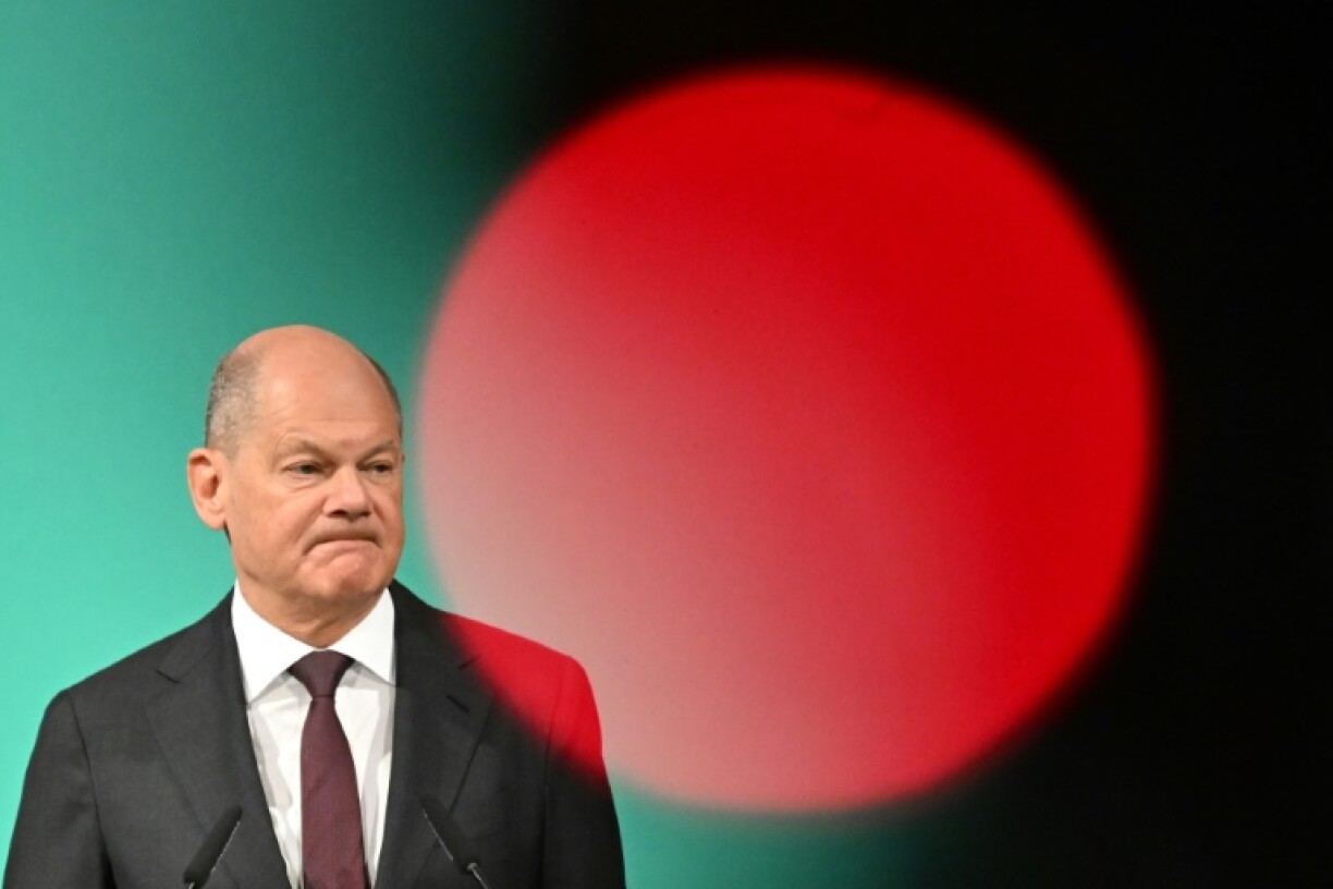 German Chancellor Olaf Scholz attends the Petersberg Climate Dialogue