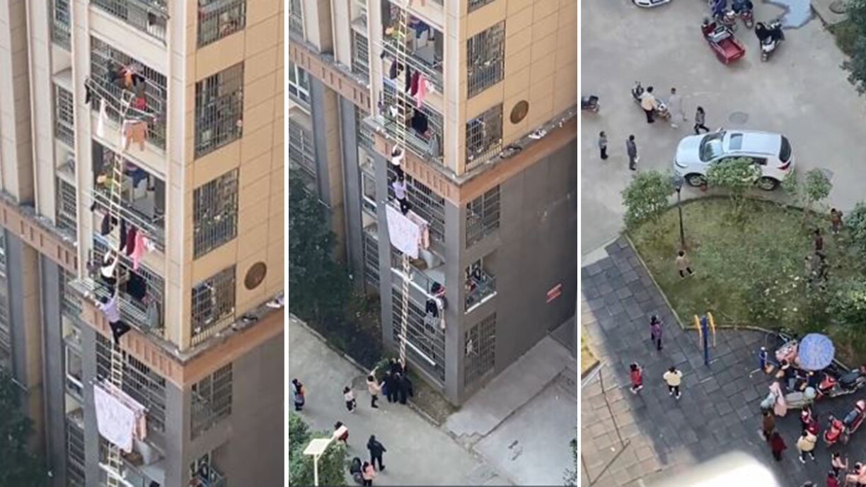 En Chine, tous les moyens sont bons pour échapper au confinement (vidéo)