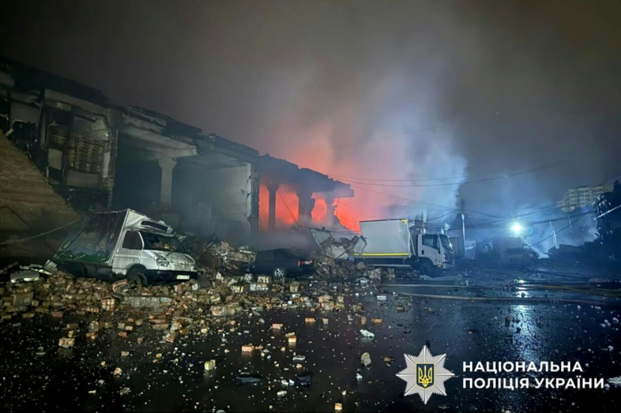 Six people were killed in a Russian strike on a farm facility in the Kharkiv region of eastern Ukraine
