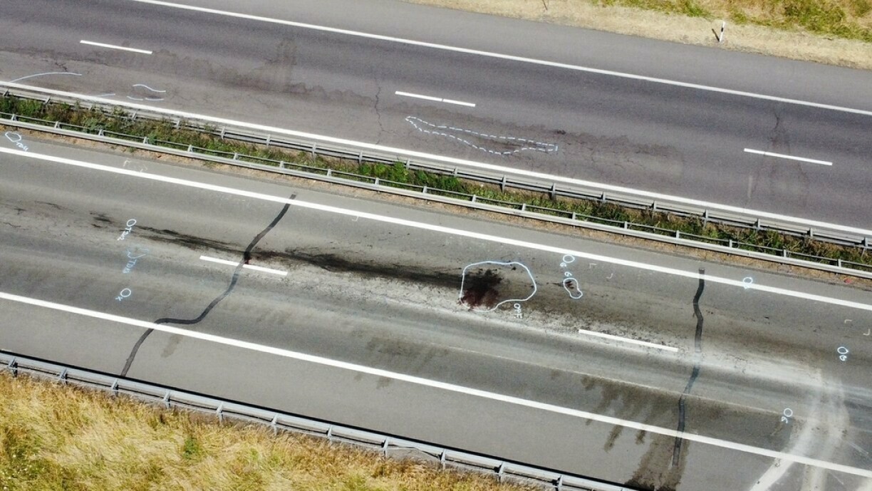 Le lieu où s'est déroulé le drame, peu avant la sortie Flaxweiler