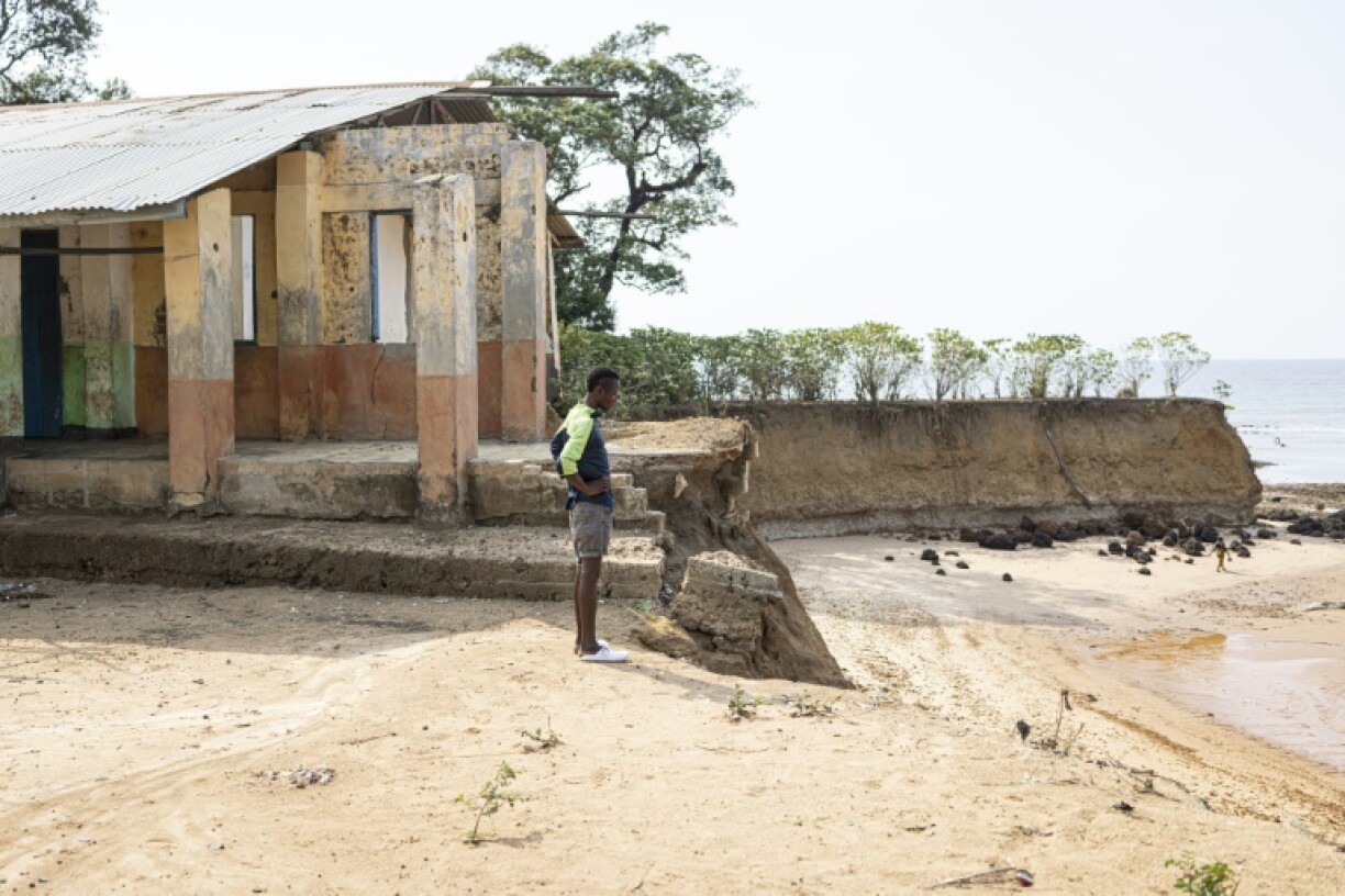 A section of a Plantain primary school collapsed several years ago due to the rising seas