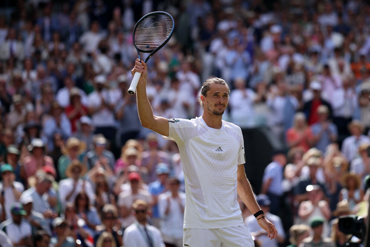 Den Alexander Zverev huet déi éischte Kéier d'Finall zu Wimbledon erreecht