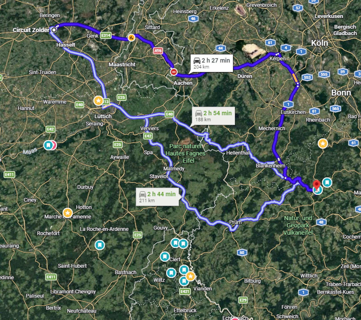 D'Streck tëscht Zolder an dem Nürburgring dierft den Dylan Pereira no dësem Weekend gutt kennen.