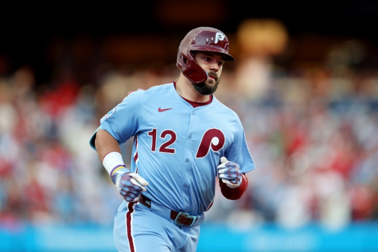 American slugger Kyle Schwarber of the Philadelphia Phillies tied an MLB record with four home runs in a game but missed a rare chance to become the first to smash five homers in one contest