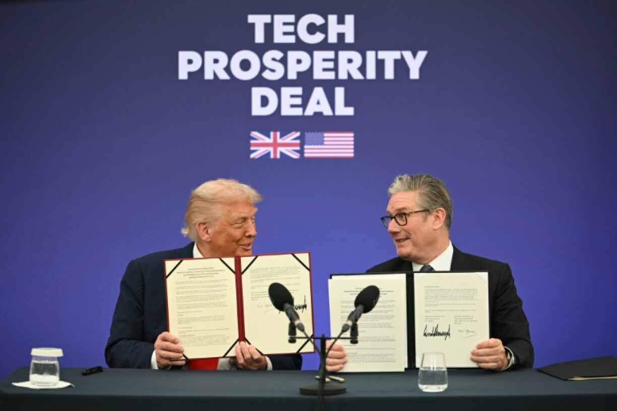 Trump hailed America's 'unbreakable bond' with Britain and signed a huge tech cooperation deal with Starmer