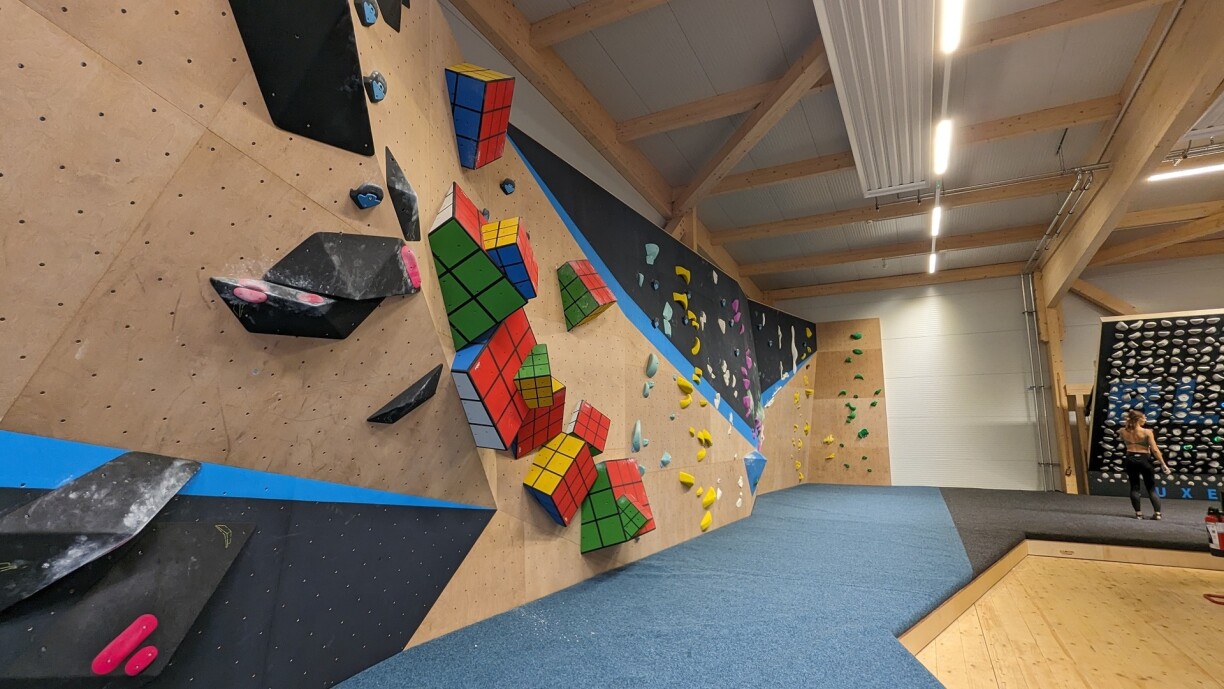 BlocX a installé des prises parfois très fantaisistes pour surprendre ses visiteurs.