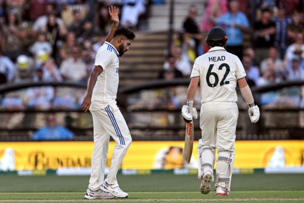 India's Mohammed Siraj was fined after his send-off of Travis Head, who made 140 in Australia's first innings