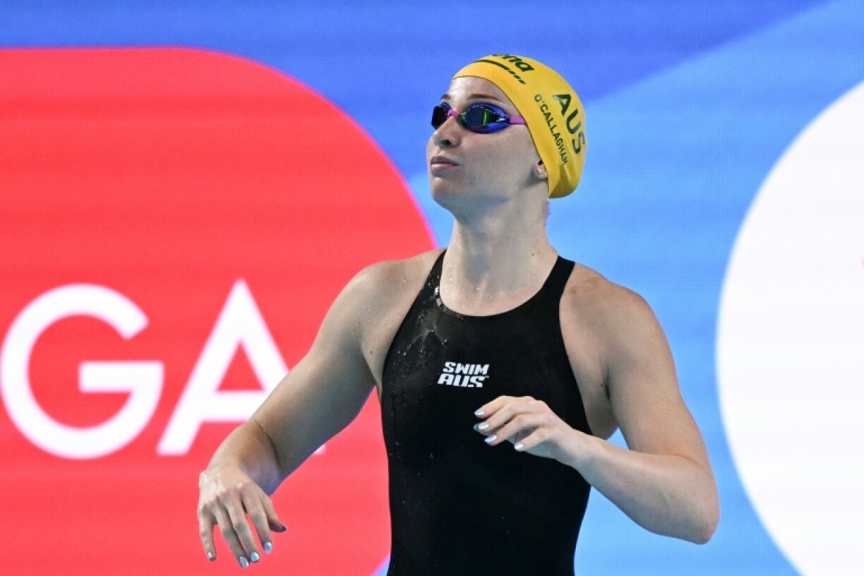 Australia's Mollie O'Callaghan in Singapore on Tuesday