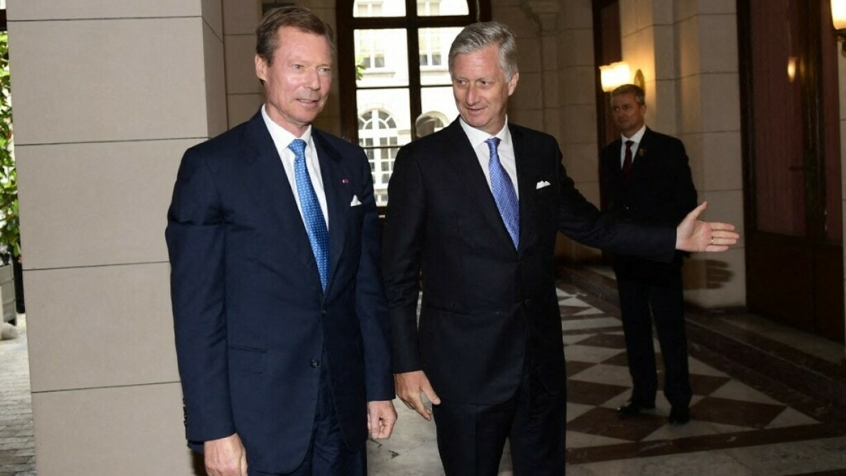 Grand Duke Henri and King Philippe in 2018.