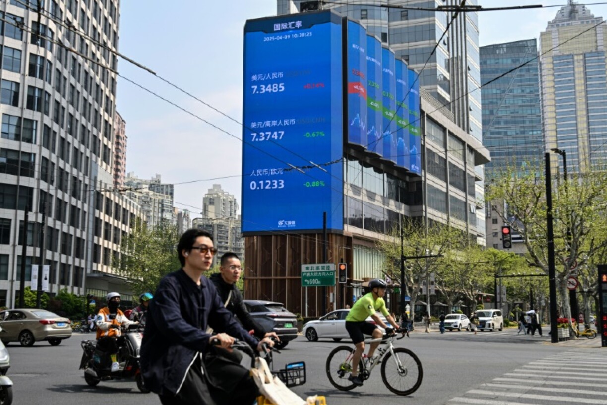 Stock markets around the world tumbled as Trump's tariffs came into effect