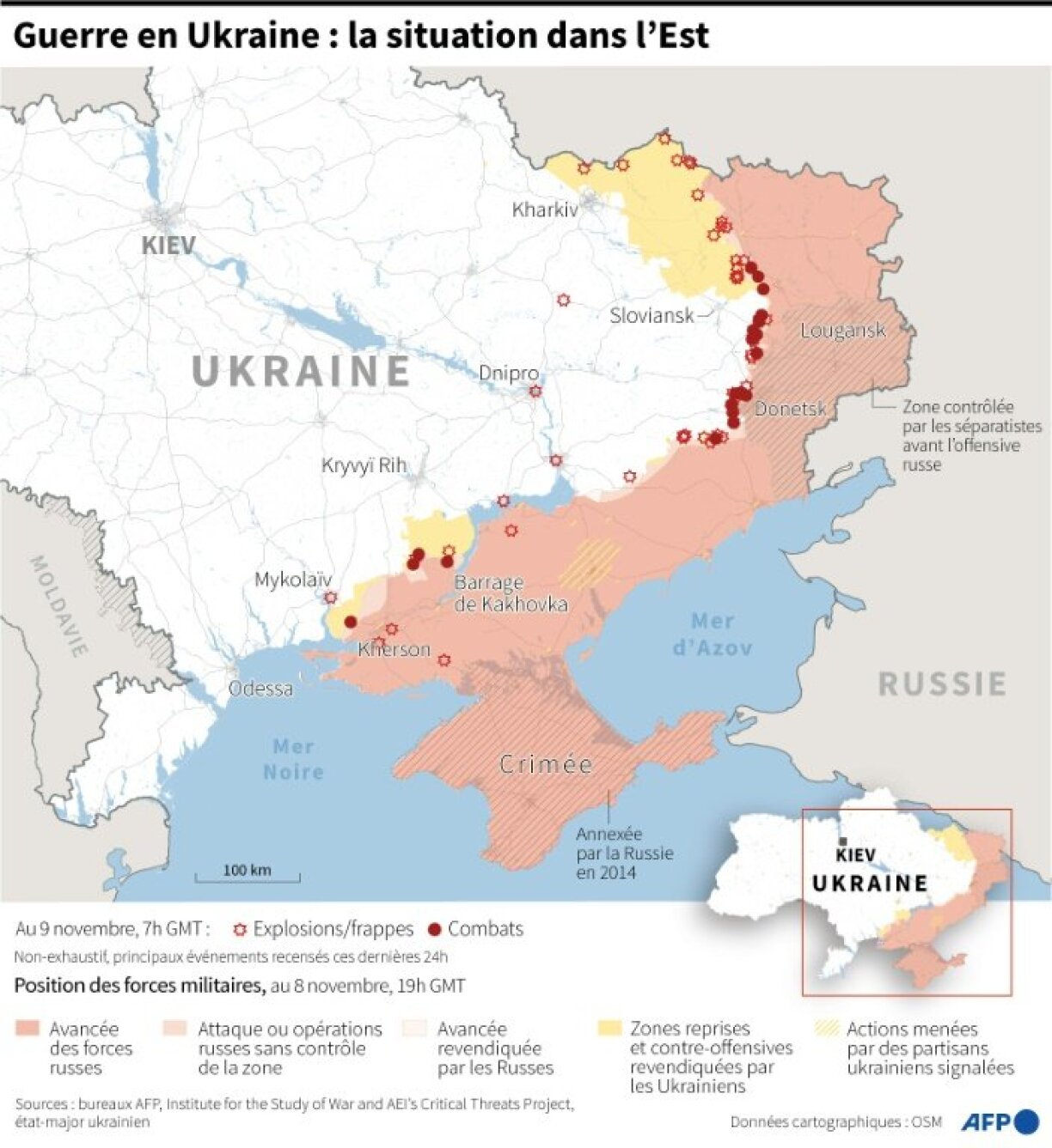 La situation dans l'est de l'Ukraine