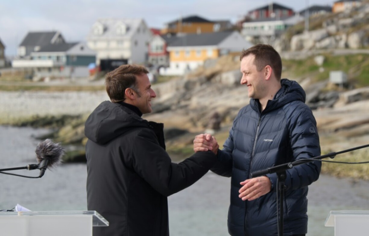 'Greenland is not to be sold, not to be taken,' said Macron, Greenlandic Prime Minister Jens-Frederik Nielsen at his side