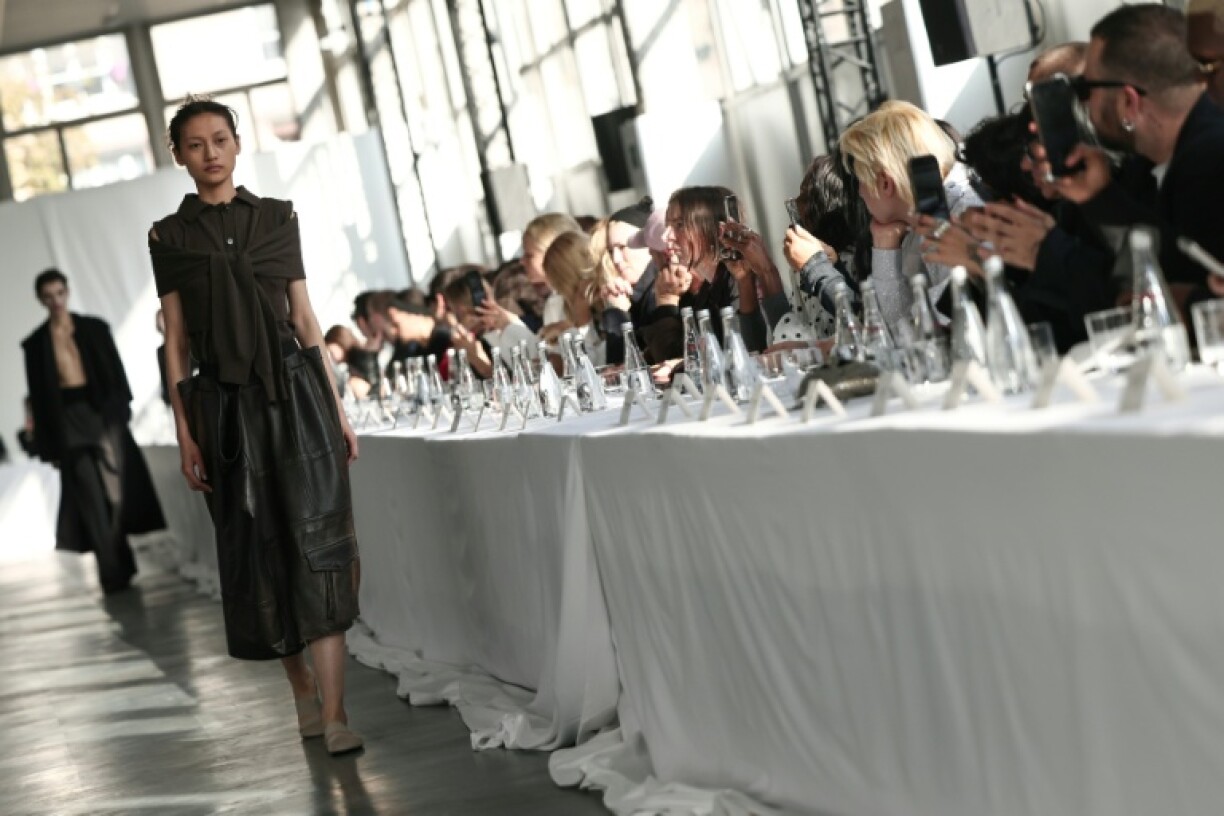 A model at AlainPaul's show