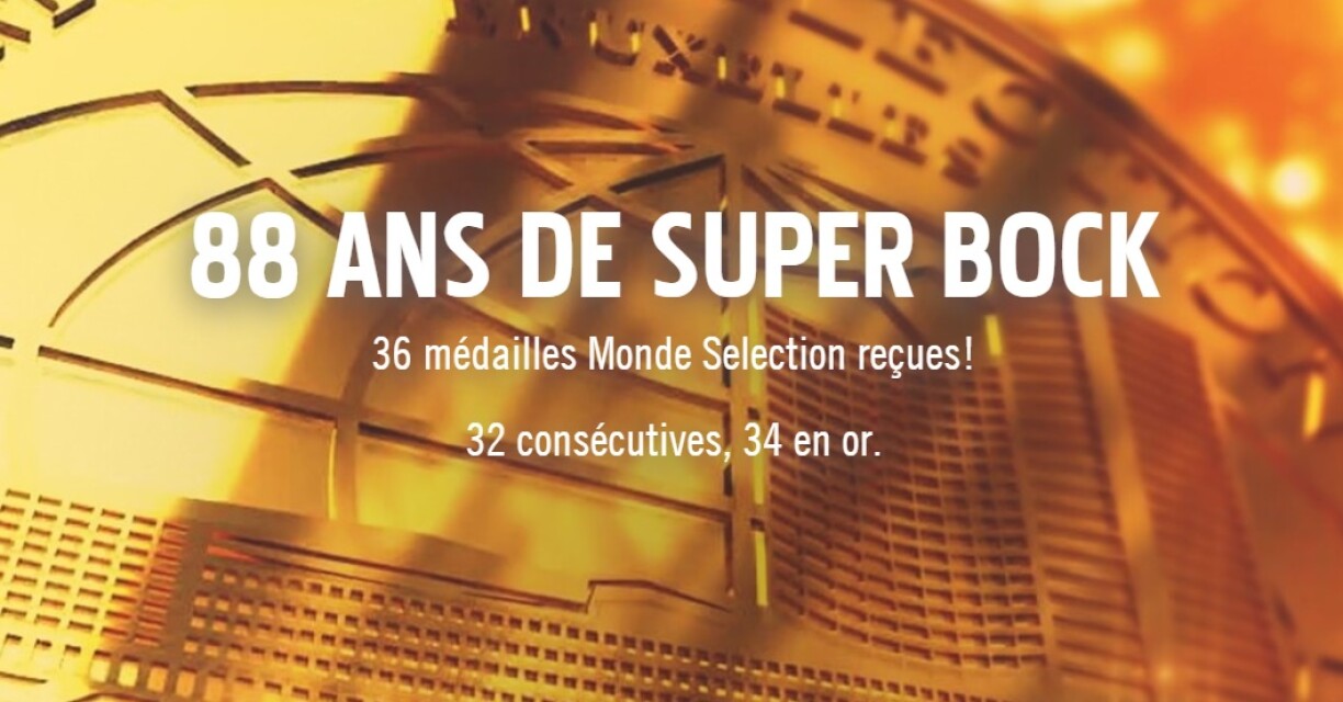 Super Bock se vante d'avoir de nombreuses médailles.