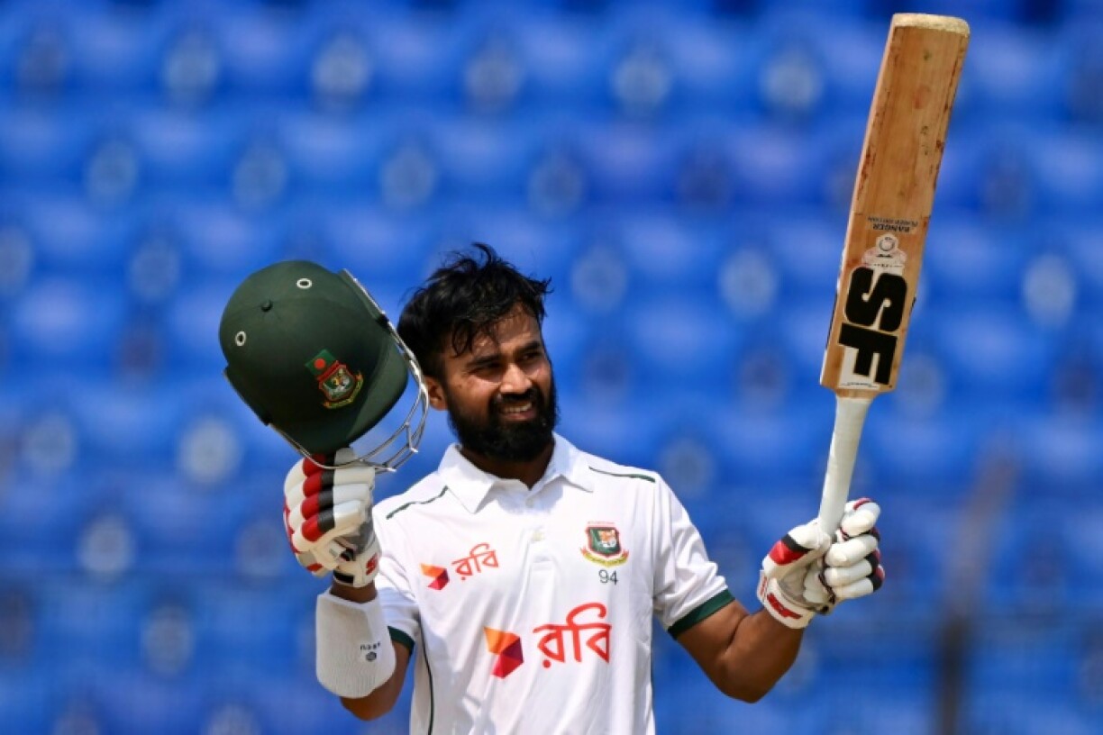 Bangladesh's Shadman Islam scored a century as his team built a lead of 64 runs over Zimbabwe on the second day of the second cricket Test at Chattogram