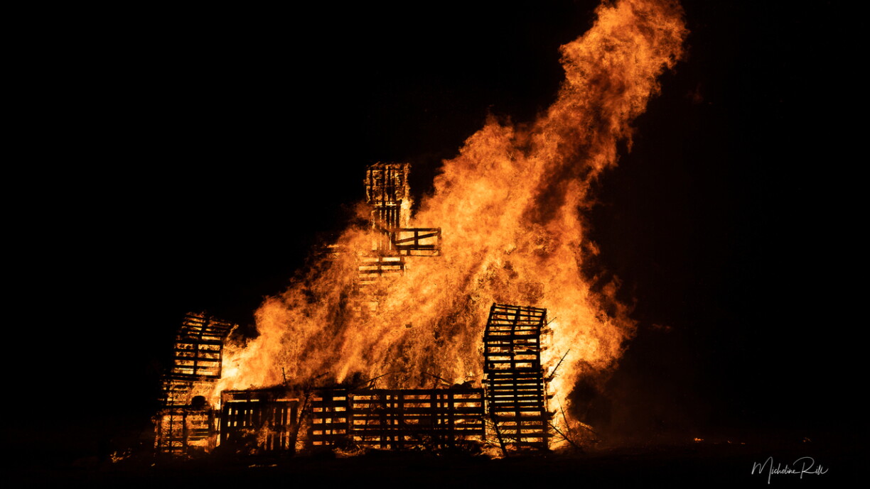 Une photo prise lors de la Fête des Brandons à Sandweiler le 6 mars 2022