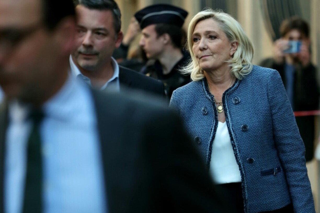 Marine Le Pen was given a prison term and fine after being convicted of a fake jobs scheme at the EU parliament