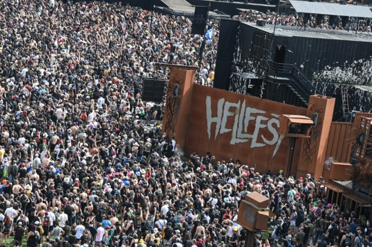 Le festival Hellfest, le 27 juin 2024, à Clisson, en Loire-Atlantique