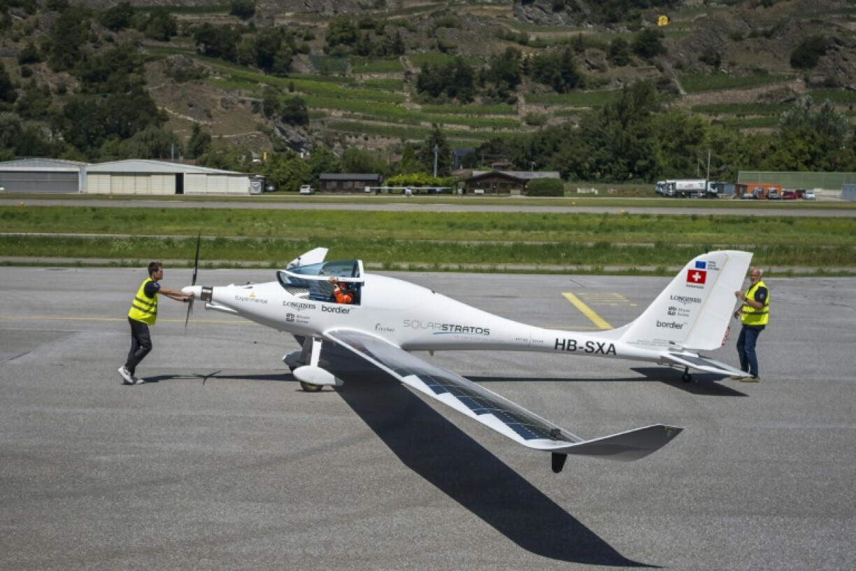 The SolarStratos plane has 22 square metres of solar panels on its wings