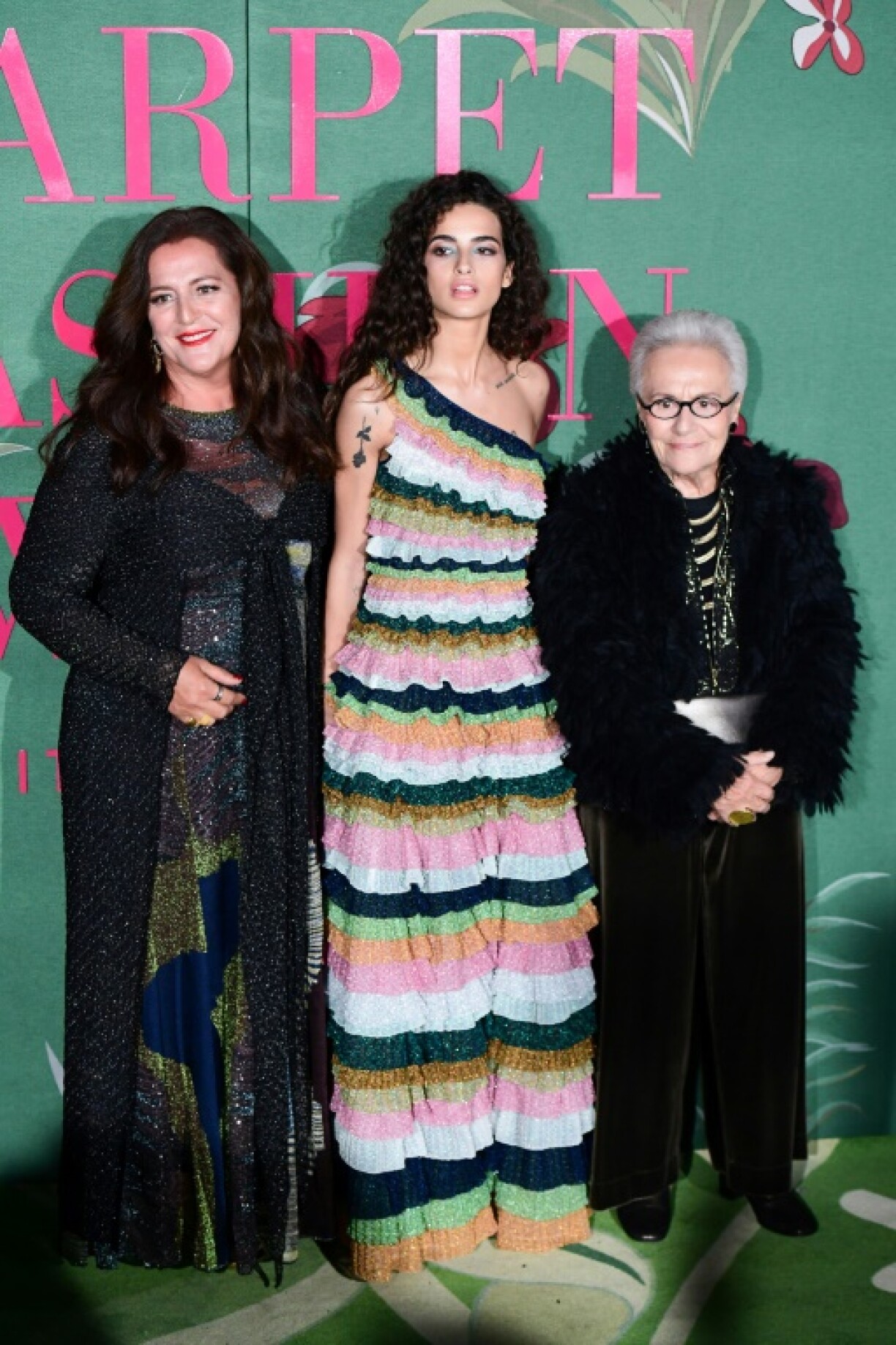 Angela Missoni (L), daughter of Rosita Missoni (R), took over the reins of the fashion house in 1997