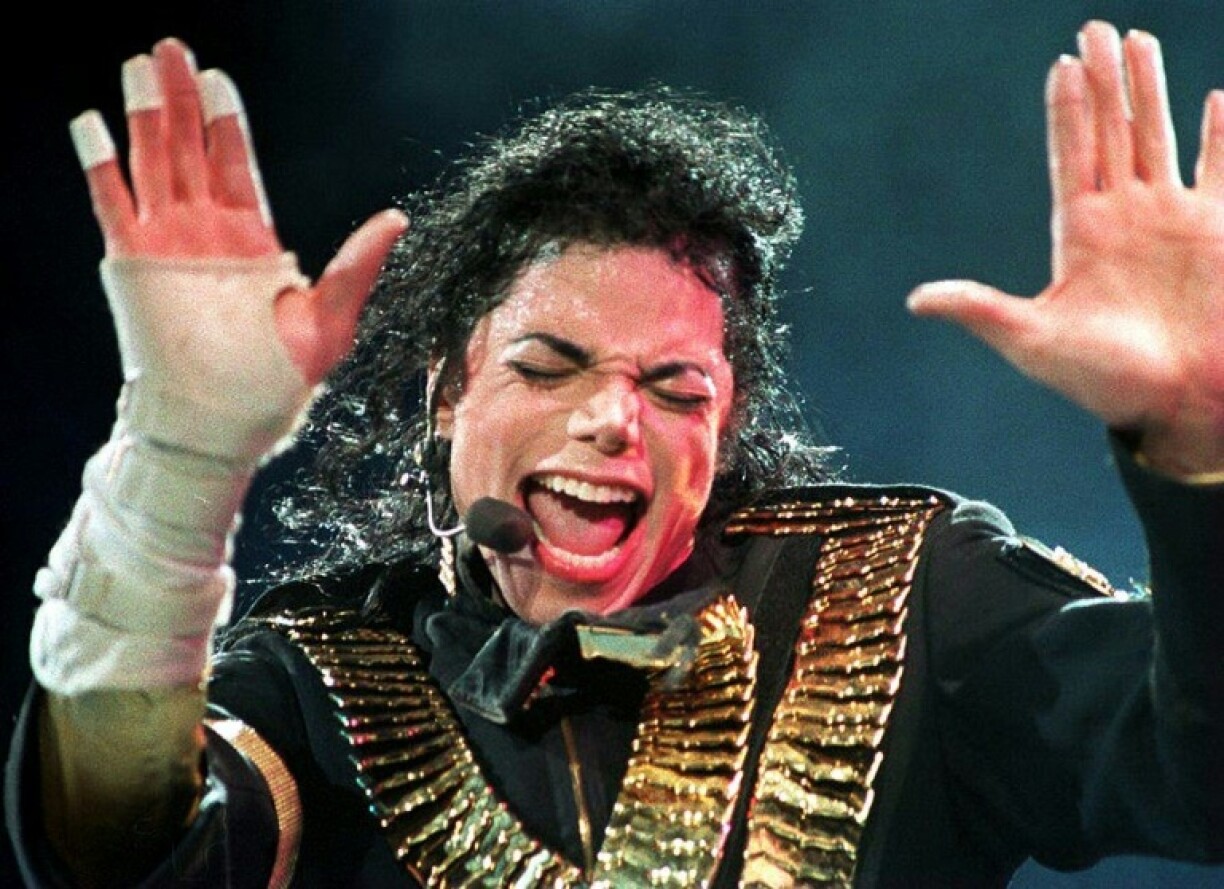 US pop megastar Michael Jackson performs during his 'Dangerous' tour in Singapore in September 1993